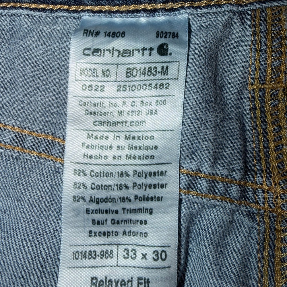 CALVIN Vintage 1990s Blue Jeans 100% Cotton Made in USA Size 7/8 - Picture 5 of 5